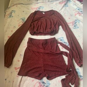 Crop top and shorts set